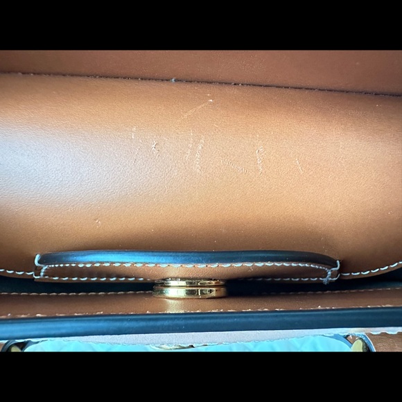 Gucci Diana Leather Bamboo handle Small Tote bag in two tone geometric - Picture 10 of 16